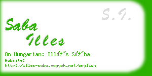 saba illes business card